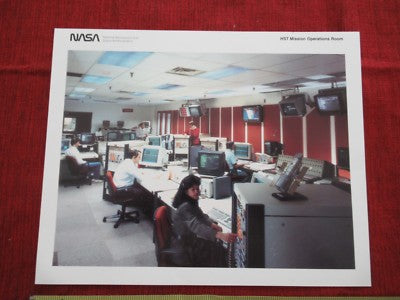 Collectable Photo Nasa Hst Control Room Vintage Photograph