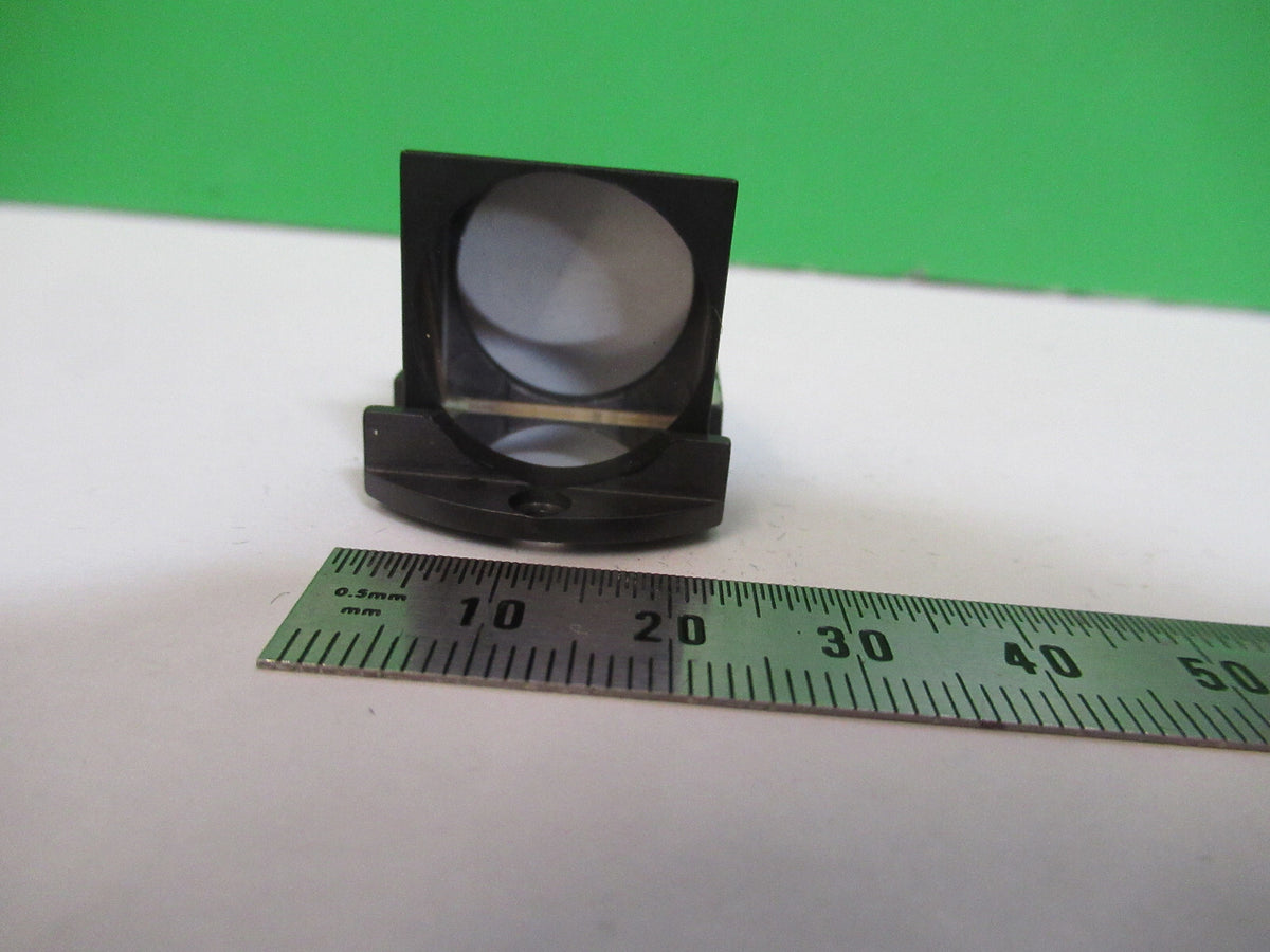 MICROSCOPE PART ZEISS GLASS PRISM HEAD OPTICS AS PICTURED BIN#H2-A-16