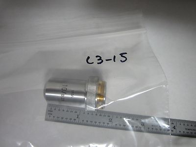 MICROSCOPE PART LEITZ WETZLAR GERMANY OBJECTIVE 10X OPTICS BIN#L3-15