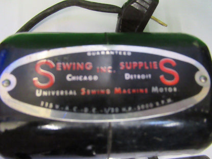 OLD SINGER SEWING ACCESSORY MACHINE  MOTOR ASSIST WORKS OK ASSEMBLY &P8-B-32