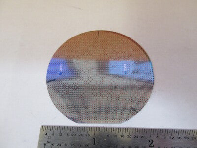 COLLECTABLE GOLD PLATED SILICON WAFER WITH ELECTRONIC COMPONENTS AS PIC &H8-C-34