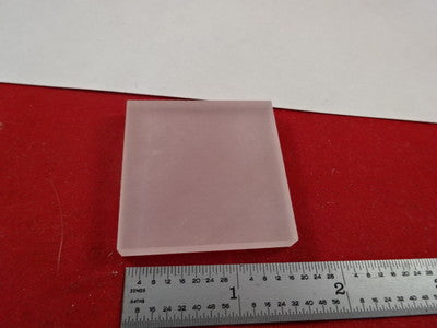 OPTICAL FUSED SILICA GLASS SLAB OPTICS AS IS #M2-B-18