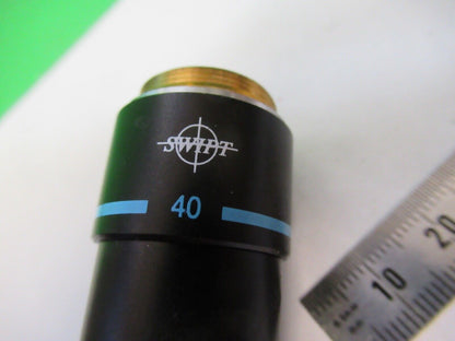 SWIFT 40X /160 SP LENS OBJECTIVE OPTICS MICROSCOPE PART AS PICTURED 8X-A-42