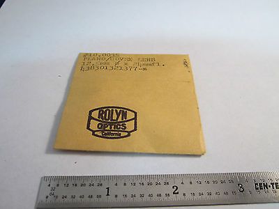 OPTISCHE LINSE PLANOKONVEX 12,5 mm DIA FL 24 mm LASEROPTIK NICE BIN#15 imi