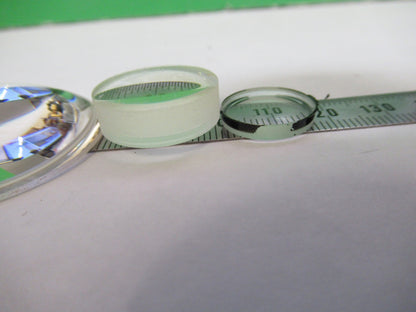 OLYMPUS JAPAN LOT 4 EA LENSES LENS MICROSCOPE PART AS PICTURED T3-B-38