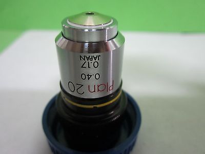 MIKROSKOPTEIL OBJEKTIV OLYMPUS JAPAN PLAN 20X OPTICS AS IS BIN#S9-09