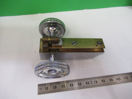 SEIBERT WETZLAR BRASS SET KNOBS MACRO MICROSCOPE PART AS PICTURED U9-A-14