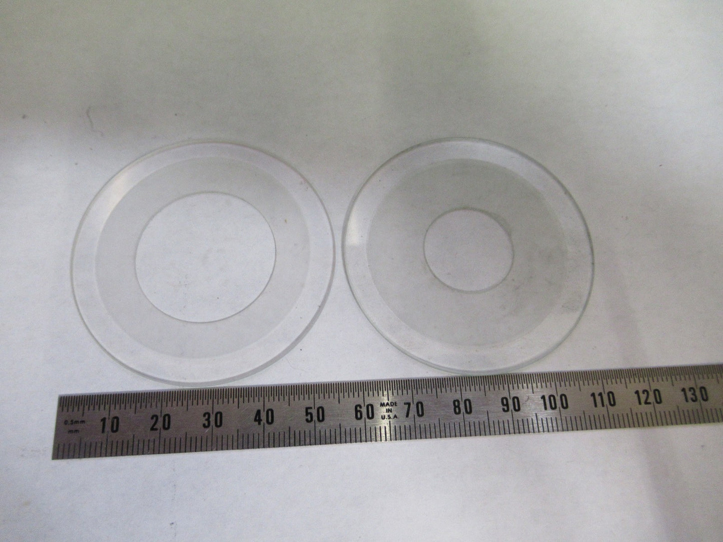 AUS JENA GERMANY LOT GLASS PLATES STAGE MICROSCOPE PART AS PICTURED T2-A-39