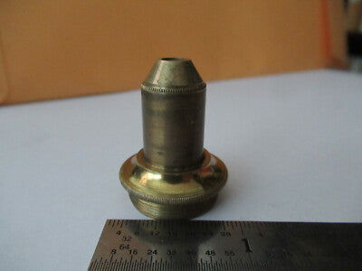 Antique Brass England Objective Lens Optics Microscope Part