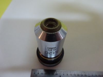 MICROSCOPE PART OBJECTIVE OLYMPUS M20 OPTICS AS IS BIN#W8-DC-18