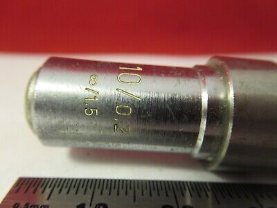 ZEISS GERMANY OBJECTIVE EPIPLAN 10X + EXTENDER MICROSCOPE PART AS PIC &8-B-14