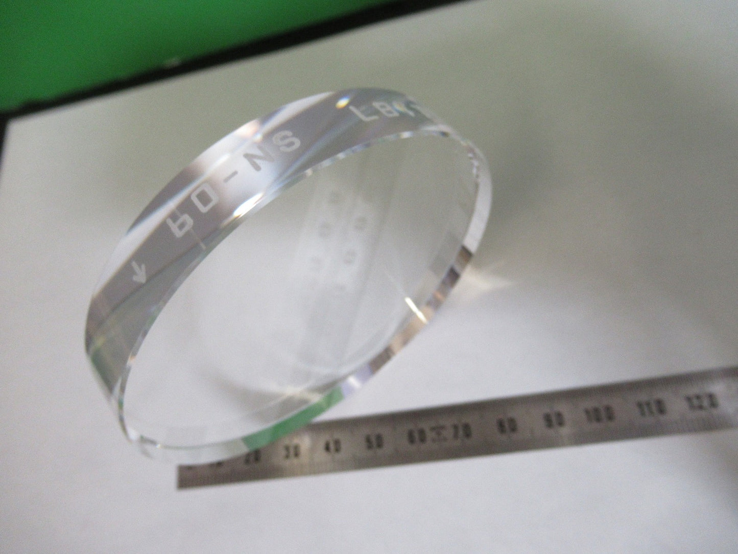 OPTICAL FLAT UNCOATED FUSED SILICA PRO ZYGO LASER OPTICS AS PICTURED 98-A-06