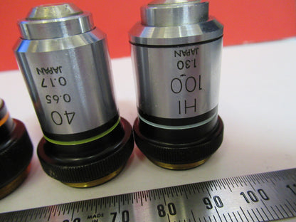Lot Objectives Lenses Olympus Japan Optics Microscope Part