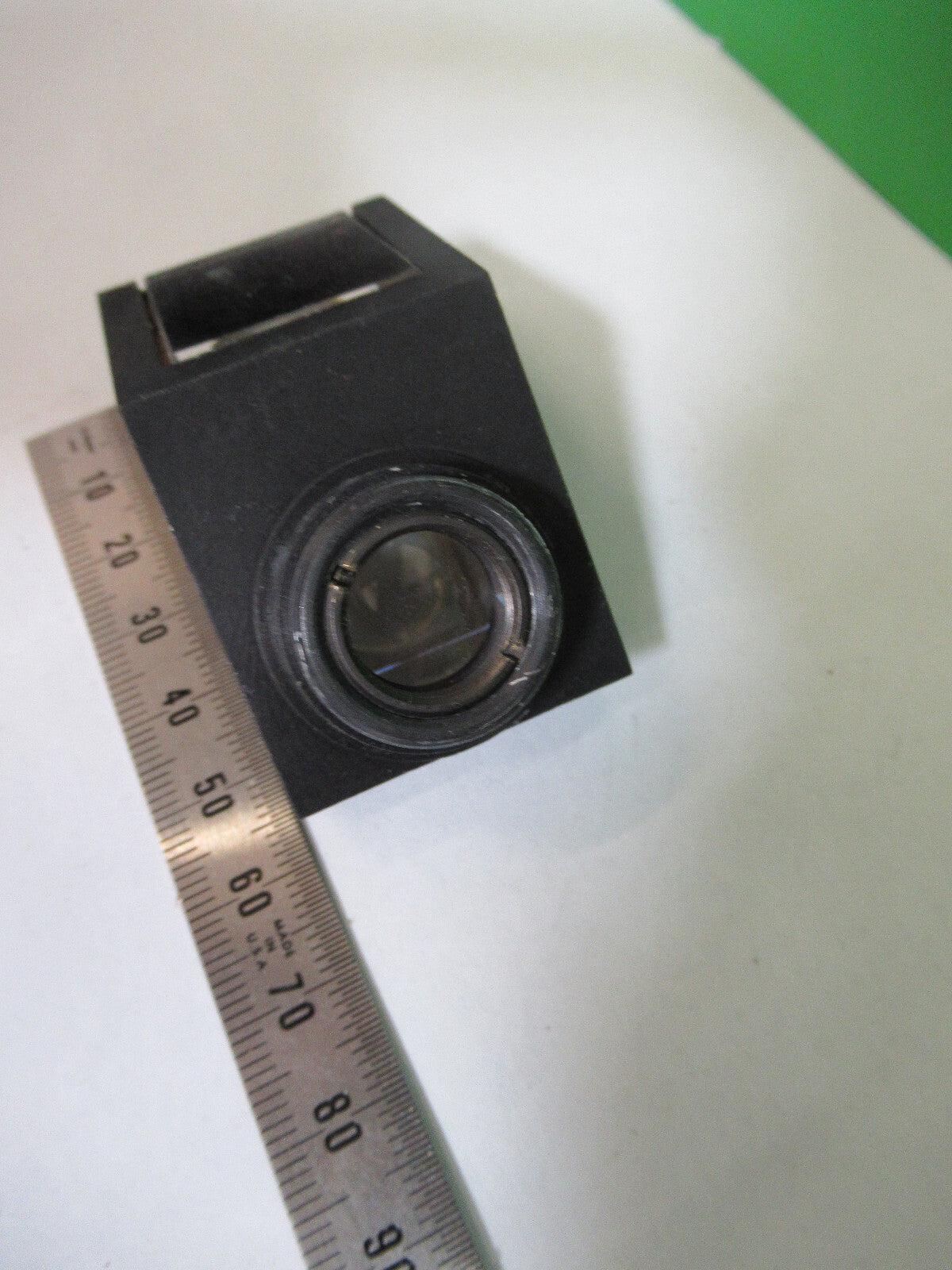 ANTIQUE BAUSCH LOMB PRISM HEAD OPTICS MICROSCOPE PART AS PICTURED S4-B-07