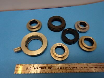 LOT OF ACCESSORIES for MICROSCOPE PARTS AS IS &90-A-19
