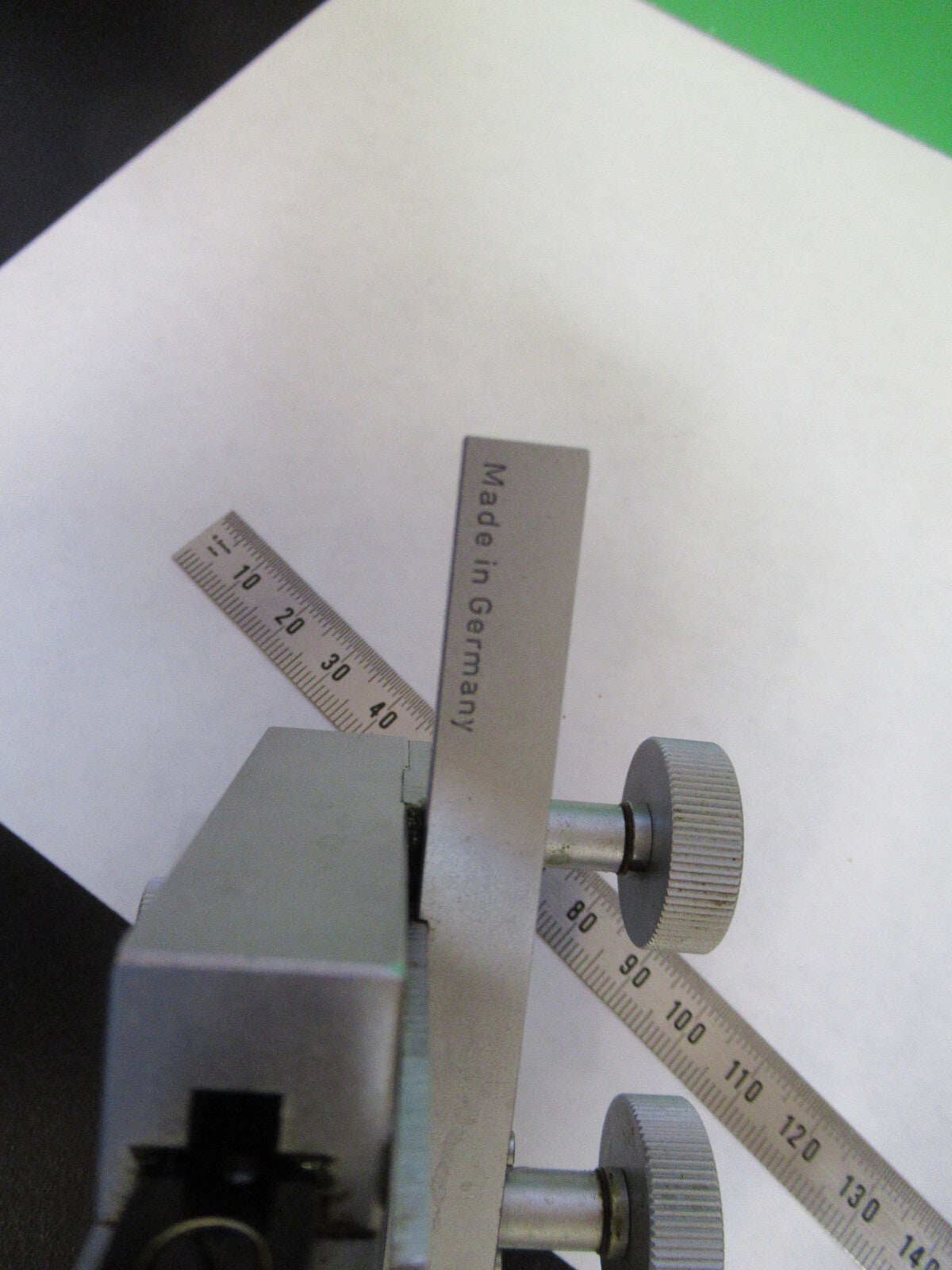 LEITZ GERMANY XY STAGE CLIPS UNIVERSAL MOUNT MICROSCOPE PART AS PICTURED X9-B-15