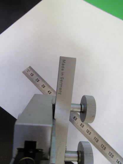 LEITZ GERMANY XY STAGE CLIPS UNIVERSAL MOUNT MICROSCOPE PART AS PICTURED X9-B-15