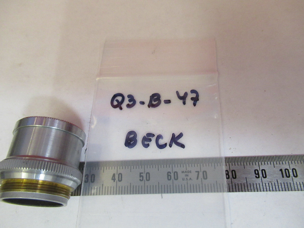 BECK UK 32mm OBJECTIVE LENS OPTICS MICROSCOPE PART AS PICTURED &Q3-B-47