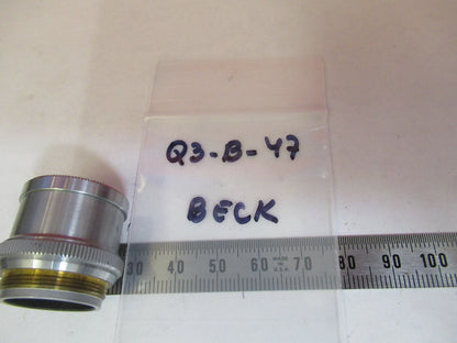 BECK UK 32mm OBJECTIVE LENS OPTICS MICROSCOPE PART AS PICTURED &Q3-B-47