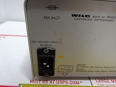 WILD SWISS LAMP POWER SUPPLY ILLUMINATOR MODELL 363205 AS IS BIN#TC-1
