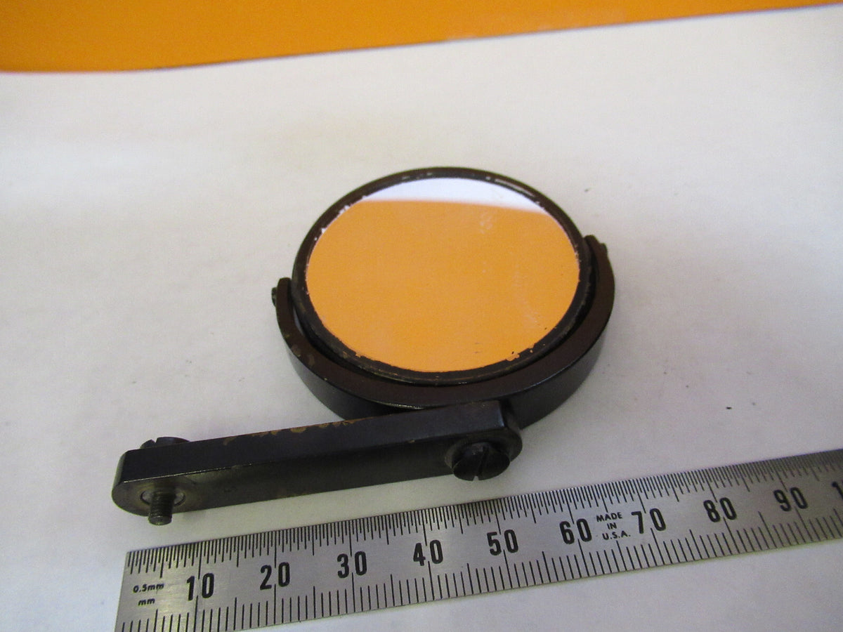 ANTIQUE BAUSCH LOMB MIRROR ASSEMBLY OPTICS MICROSCOPE PART AS PICTURED Y3-A-23