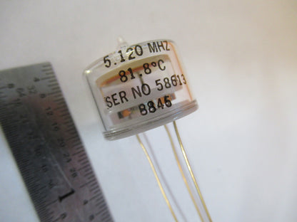 BLILEY ELECTRIC GLASS PKG QUARTZ RESONATOR 5.120 MHz FREQUENCY  AS PIC &1-DT-B