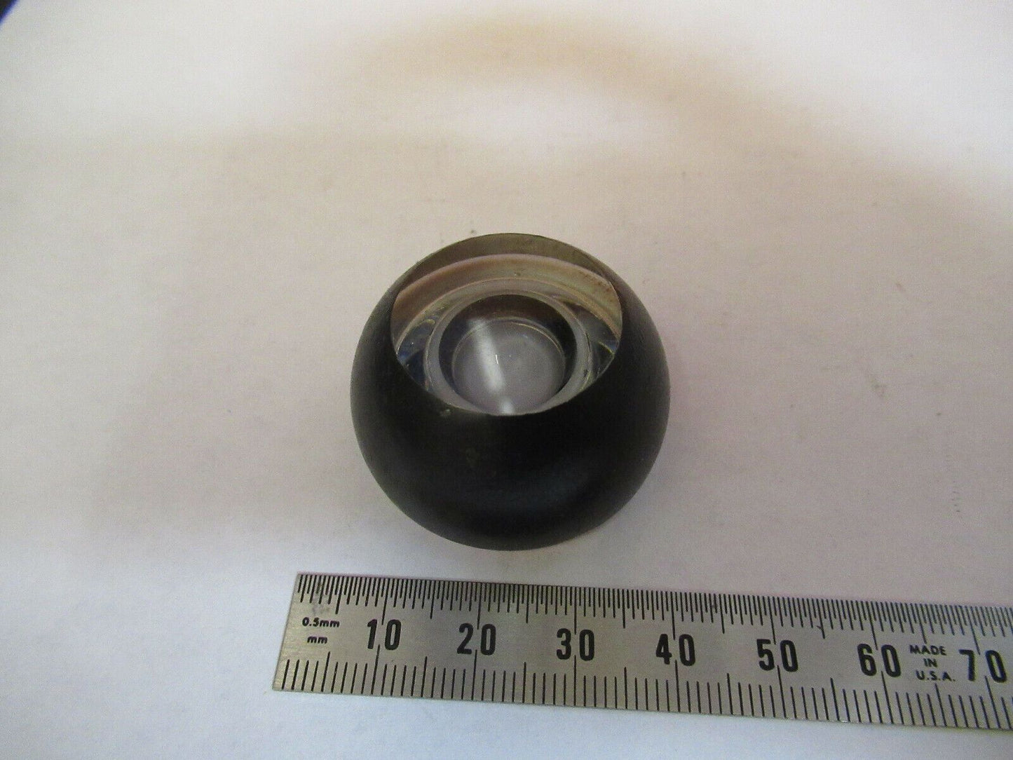 OPTICAL RARE LENS PLANO VERY CONCAVE BACK MIL SPEC OPTICS AS PICTURED &P2-A-52