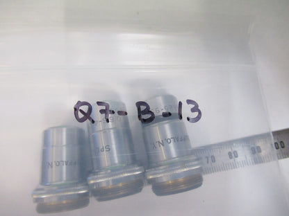LOT OBJECTIVES SPENCER AO LENS OPTICS  MICROSCOPE PART AS PICTURED Q7-B-13