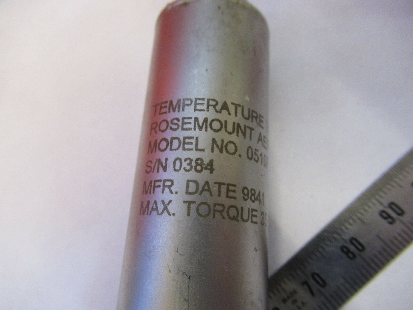 ROSEMOUNT AEROSPACE AIRCRAFT TEMPERATURE SENSOR 0510FR5 AS PICTURED &Q4-A-16