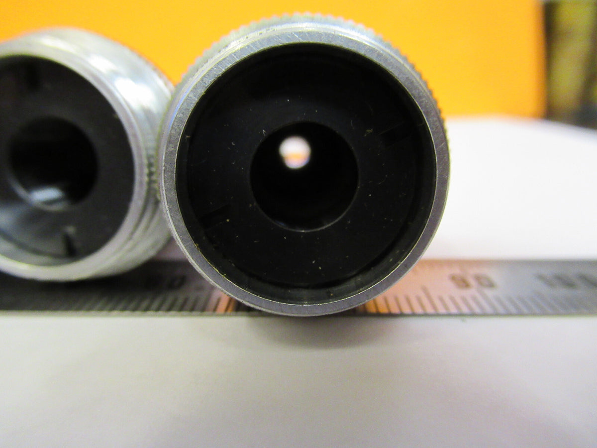 LEITZ WETZLAR LOT 4 PCS OBJECTIVE LENS OPTIC MICROSCOPE PART AS PICTURED Y1-A-37