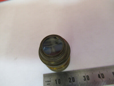 Antique Brass Nachet Objective France Microscope Part