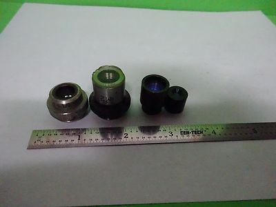 LOT 4 EA MICROSCOPE OBJECTIVES LENSES ASSORTED OPTICS #W1-05