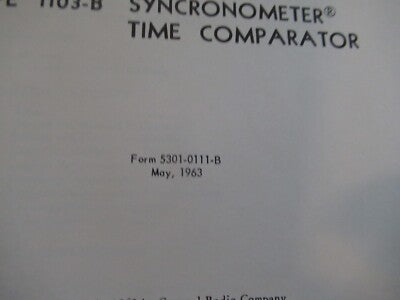 Collectable Rare General Radio Gr 1120-A Frequency Standard Manual 1963