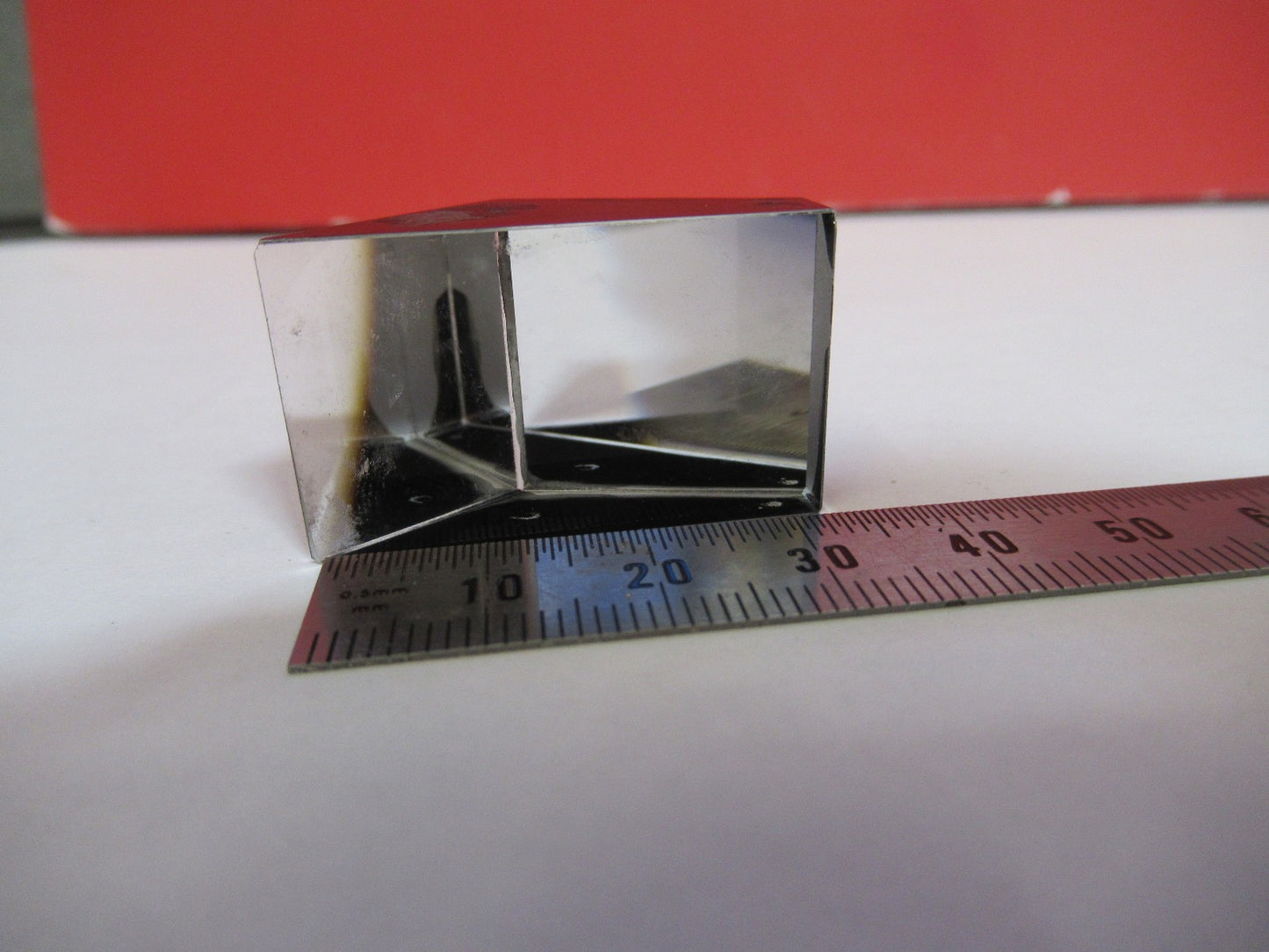 OLYMPUS JAPAN GLASS PRISM MICROSCOPE PART AS PICTURED T8-B-05