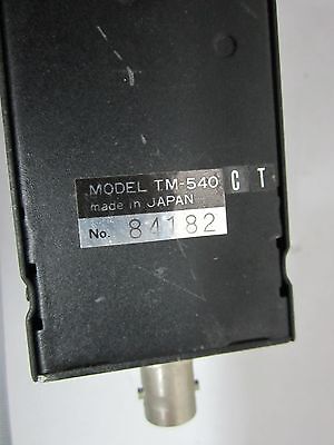 MICROSCOPE INSPECTION VIDEO CAMERA CCD PULNIX TM-540 OPTICS AS IS BIN#N4-17