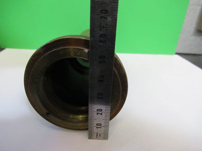 Antique Brass Tubus + Lens Unknown Collimator Scope Part