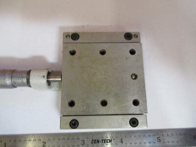 LINE TOOL POSITIONING STAGE MODEL E MICROMETER SCREW AS PICTURED &FT-1-A-46