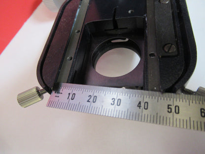 LEICA GERMANY DMRB CONDENSER HOLDER MICROSCOPE PART AS PICTURED S6-A-01