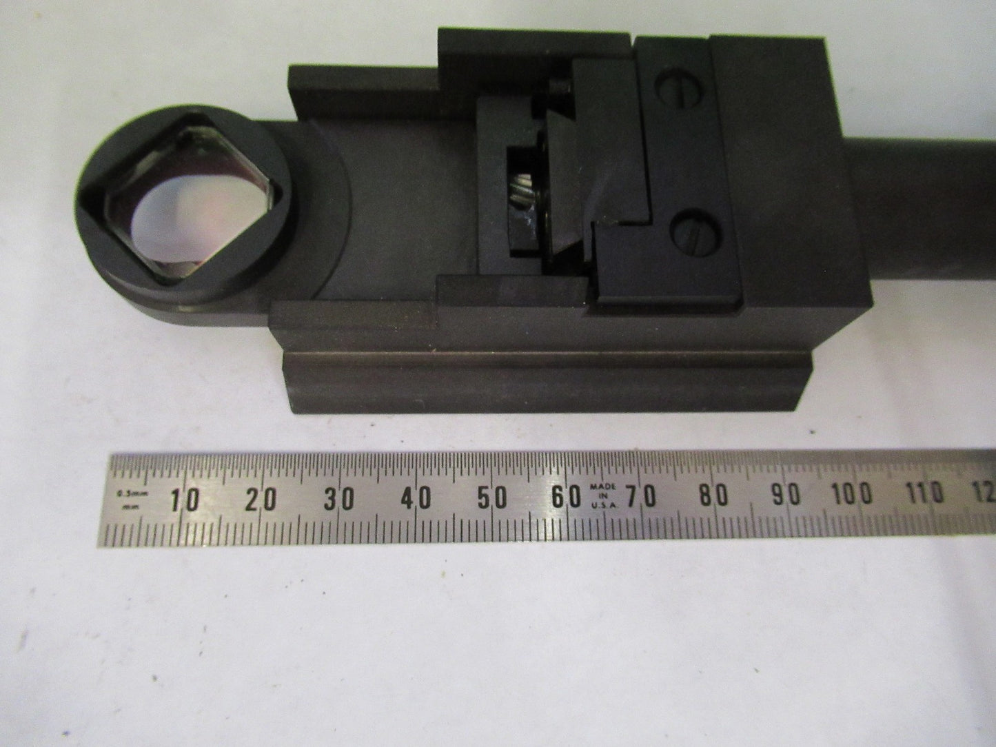 AUS JENA GERMANY DIC SLIDE OPTICS POLARIZER MICROSCOPE PART AS PICTURED V8-B-02