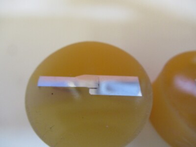 Lot 2 ea METALLOGRAPHIC METAL CROSS SECTION SPECIMEN MICROSCOPY SAMPLE &A7-A-29