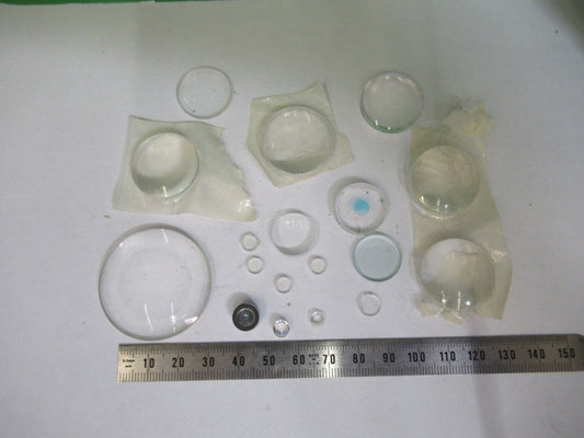 LOT OPTICAL GLASS LENSES ASSORTED LASER OPTICS NICE AS PICTURED U9-A-47