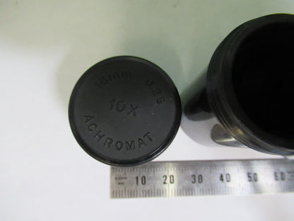 ANTIQUE PLASTIC EMPTY CANS BAUSCH OBJECTIV MICROSCOPE PART AS PICTURED T4-A-31