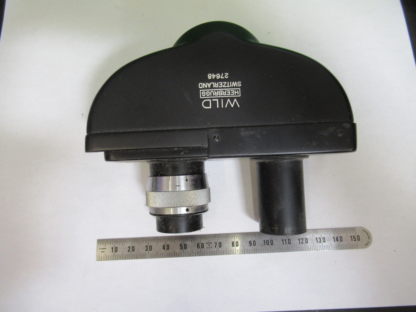 WILD HEERBRUGG SWISS binocular head MICROSCOPE PART AS PICTURED T6-A-61
