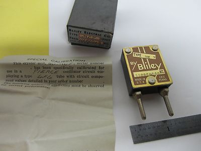 BLILEY MC7 QUARTZ CRYSTAL FREQUENCY CONTROL RADIO ORIGINAL BOX #E2-17