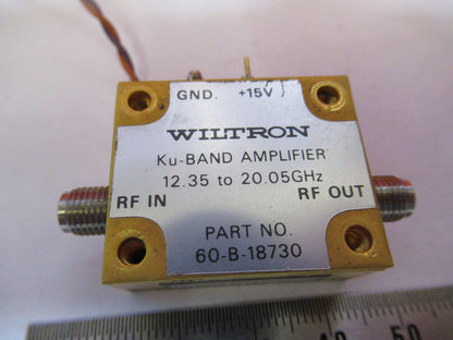 AMPLIFIER Ku-BAND MICROWAVE RF FREQUENCY 20 GHz  WILTRON  AS PICTURED T7-A-46