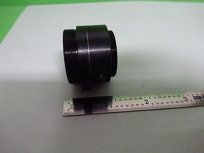 MICROSCOPE PART REICHERT LEICA POLYVAR LENS BRASS MOUNTED OPTICS AS IS #Y3-08