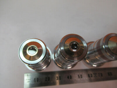 Lot Spencer Lens Co. Objective 10X 43X 97X Microscope Part Optics American Optical Co
