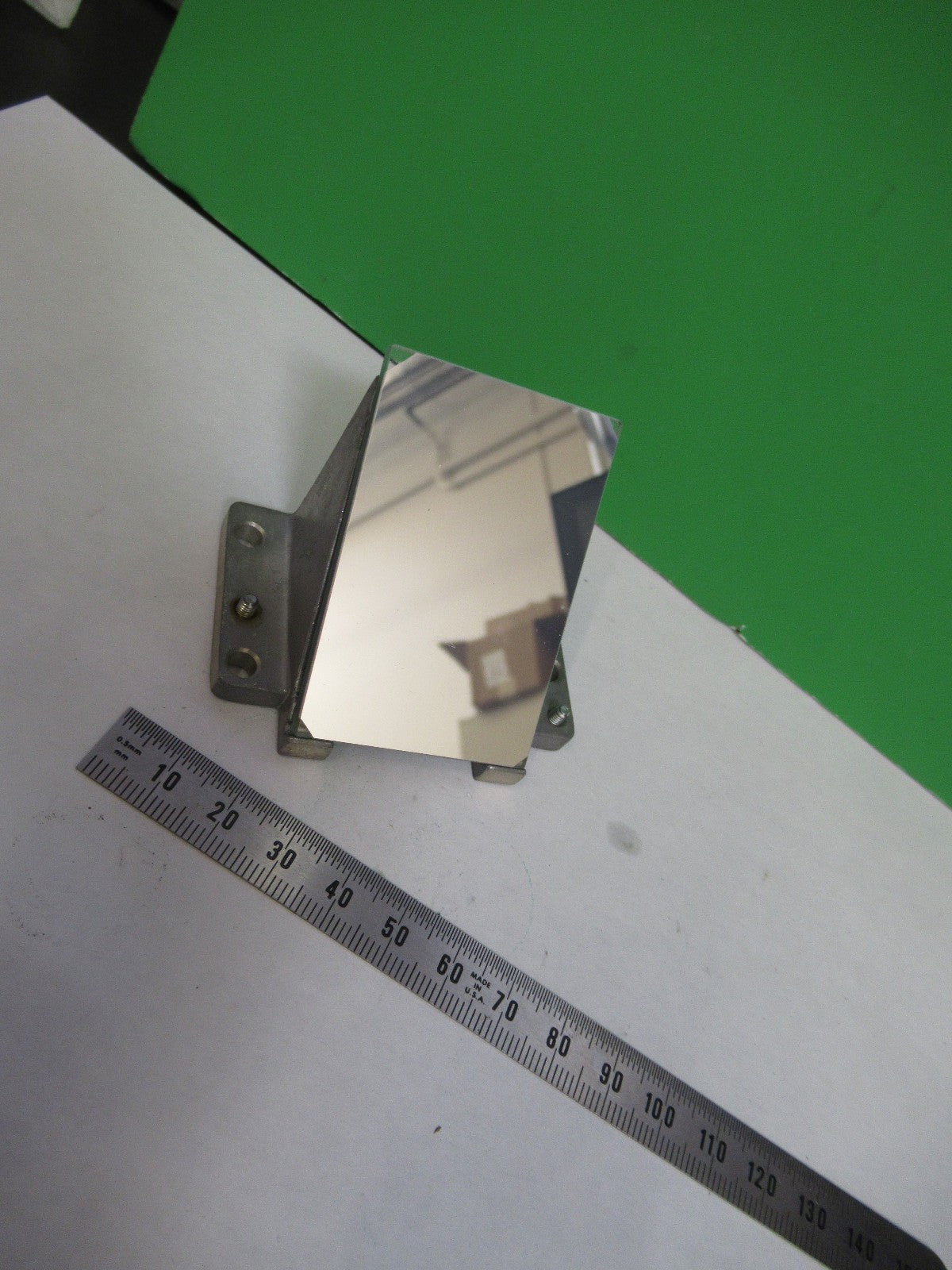 OLYMPUS JAPAN MIRROR ASSEMBLY FLAT MICROSCOPE PART AS PICTURED W3-C-45