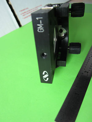 OPTICAL MOUNTED LENS NEWPORT GM-1 FIXTURE LASER OPTICS BIN#B5-30