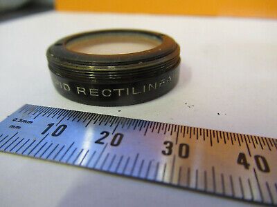 WOLLENSAK ANTIQUE LENS RAPID RECTILINIAR MICROSCOPE PART AS PICTURED &P9-A-102